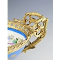 19C French Sevres Porcelain Gilt Bronze Centerpiece Bowl image 9