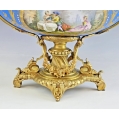 19C French Sevres Porcelain Gilt Bronze Centerpiece Bowl image 10