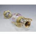 19C French Sevres Style Porcelain Gilt Bronze Enamel Vase image 2