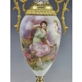 19C French Sevres Style Porcelain Gilt Bronze Enamel Vase image 12
