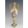 19C French Sevres Style Porcelain Gilt Bronze Enamel Vase image 13