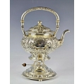 19C Gorham Repousse Sterling Silver Kettle on Stand image 15