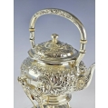 19C Gorham Repousse Sterling Silver Kettle on Stand image 16