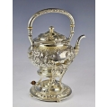 19C Gorham Repousse Sterling Silver Kettle on Stand image 17