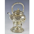 19C Gorham Repousse Sterling Silver Kettle on Stand image 18