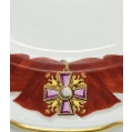 19C Imperial Russian Porcelain Plate Service of The Order Alexander Nevsksy image 5