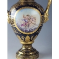 19C Pair Royal Vienna Porcelain Vases Urns image 3