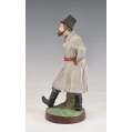 19C Russian Gardner Porcelain Figure of a Coachman (Yamshchik), Verbilki image 2