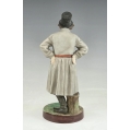 19C Russian Gardner Porcelain Figure of a Coachman (Yamshchik), Verbilki image 3