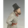 19C Russian Gardner Porcelain Figure of a Coachman (Yamshchik), Verbilki image 4