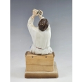 19C Russian Gardner Porcelain Figurine of Drinking Peasant image 3
