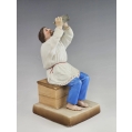 19C Russian Gardner Porcelain Figurine of Drinking Peasant image 7