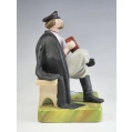 19C Russian Gardner Porcelain Figurine The Accordion Player image 3