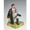 19C Russian Gardner Porcelain Figurine The Accordion Player image 7