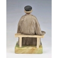 19C Russian Gardner Porcelain Figurine The Accordion Player image 2