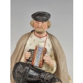 19C Russian Gardner Porcelain Figurine The Accordion Player image 4