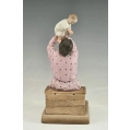 19C Russian Gardner Porcelain Group Figurine of Father and Child image 3