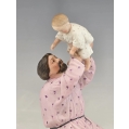 19C Russian Gardner Porcelain Group Figurine of Father and Child image 5