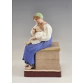 19C Russian Gardner Porcelain Group Figurine of Mother and Child image 4