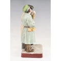 19C Russian Gardner Porcelain Group Figurine of Two Peasants in Conversation image 4