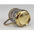 19C Russian Gilt Silver Enamel Charka Cup image 3