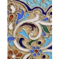 19C Russian Gilt Silver Enamel Cigarette Case image 3
