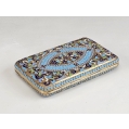 19C Russian Gilt Silver Enamel Cigarette Case image 5