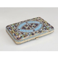 19C Russian Gilt Silver Enamel Cigarette Case image 6
