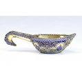 19C Russian Gilt Silver Enamel Kovsh image 1