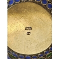 19C Russian Gilt Silver Enamel Kovsh image 7