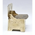 19C Russian Gilt Silver Salt Throne image 8