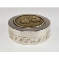 19C Russian Silver Box Catherine the Great Medal image 7