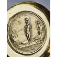 19C Russian Silver Box Catherine the Great Medal image 9