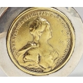 19C Russian Silver Box Catherine the Great Medal image 10
