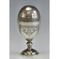 19C Russian Silver Egg Cups image 2