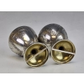 19C Russian Silver Egg Cups image 6