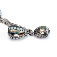 19C Russian Silver Enamel Easter Eggs Pendant image 4
