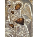 19C Russian Silver Icon The Joy to All Who Sorrow in Kiot image 7
