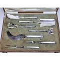 19C Russian Silver Serving Set Box Morozov image 2
