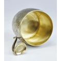 19C Russian Silver Trompe-l'oeil Tea Glass Holder Podstakannik Ovchinnikov image 3