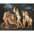 Antique 18C French Neoclassical Old Master Painting, The Death of Abel image 1