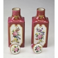 Antique 19C French Sevres Porcelain Pair Parfum Bottles image 3