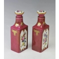 Antique 19C French Sevres Porcelain Pair Parfum Bottles image 4