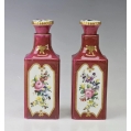 Antique 19C French Sevres Porcelain Pair Parfum Bottles image 6