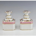 Antique 19C French Sevres Style Porcelain Group Parfum Bottles image 7