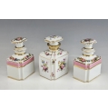 Antique 19C French Sevres Style Porcelain Group Parfum Bottles image 10