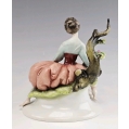 Antique 19C Victorian Capodimonte Porcelain Figurine image 5