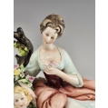 Antique 19C Victorian Capodimonte Porcelain Figurine image 9