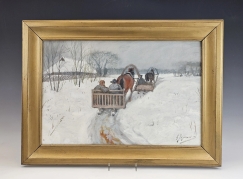 Antique Andrei Jegorov Russian/Estonian ( 1878-1954) Painting