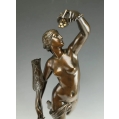 Antique French Bronze Sculpture of Fortuna by L. V. Robert ( 1821-1824 ) image 6